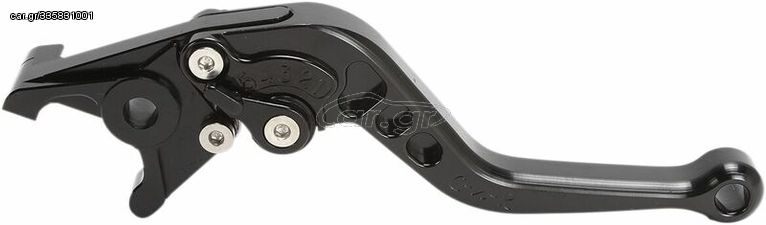 Κωδ.254200 POWERSTANDS RACING μανέτα φρένου Custom Replacement Clickn Roll Short αλουμινένια 00-00522-22 για HONDA VFR 800 ABS 02-12 μαύρο τηλ.215-215-8211