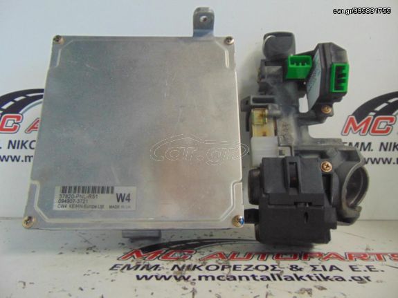 Εγκέφαλος  σετ  HONDA CR-V (2002-2007)  37820-PNL-R51  W4  094907-3721   με κλειδαριά και κλειδί