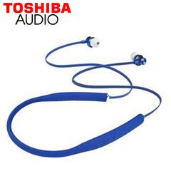 TOSHIBA AUDIO ACTIVE FIT 3 BLUETOOTH SILICON NECK EARBUDS BLUE