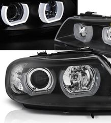 ΦΑΝΑΡΙΑ ΕΜΠΡΟΣ 3D LED Angel Eyes BMW E90 Limousi E91 Touring XENON