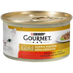GOURMET GOLD 85gr βοδινό-κοτόπ σε σάλτσα ντομάτας