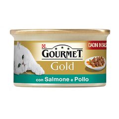 GOURMET GOLD 85gr σολομός κοτόπουλο