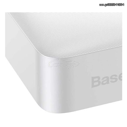 Baseus Bipow Overseas Edition Power Bank 20000mAh 15W με 2 Θύρες USB-A και Θύρα USB-C Λευκό (PPBD050102) (BASPPBD050102)