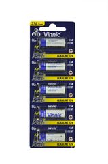 Μπαταρία Αλκαλική Vinnic L1028F size A23/23A/23GA/A23/E23A/GP23A/K23A/L1028/LR23A/LRV08/LRVO8/MN21/MS21/V23/V23GA/VR22 12V Τεμ. 5