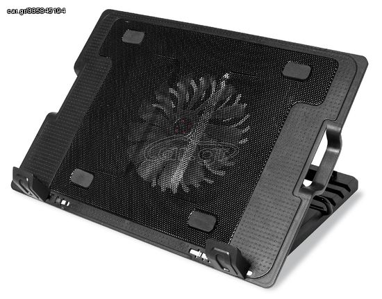 Laptop Cooler Media-Tech MT2658 Μαύρο για Φορητούς Υπολογιστές έως 15.6"