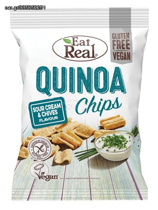 Τσιπς Κινόα  Sour Cream EatReal 80g