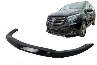 ΕΜΠΡΟΣ ΣΠΟΙΛΕΡ Lip Extension Mercedes V-Class W447 (2014-Up) only for Standard Edition Piano Black