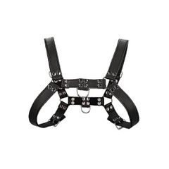 Ouch! Chest Bulldog Harness - Black-thumb-3