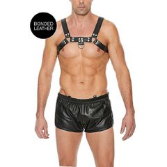 Ouch! Chest Bulldog Harness - Black