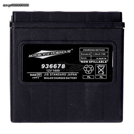 MCS, STANDARD SERIES - AGM SEALED BATTERY. 12V, 14AH. 240CCA