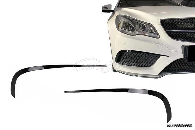 ΣΕΤ ΣΠΟΙΛΕΡ Front Bumper Flaps Side Fins Flacs for Mercedes E-Class C207 Coupe A207 Cabriolet Facelift Sport Line (2013-2017)