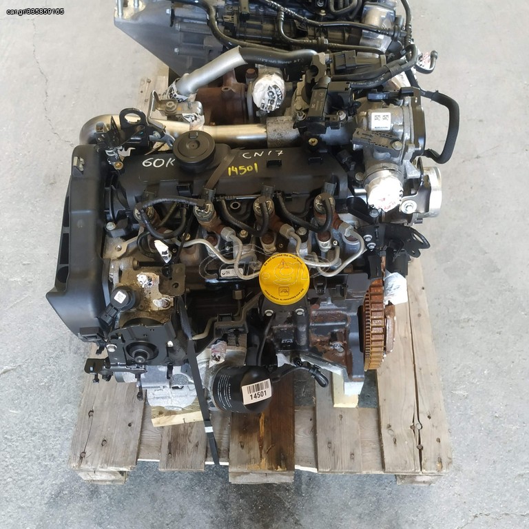 RENAULT CLIO  2018  ΚΙΝΗΤΗΡΑΣ 1.5 dCi  K9KE628   -   60.000 ΧΙΛΙΟΜΕΤΡΑ #****  #22298