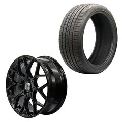 ΣΕΤ REPLICA BRABUS ΖΑΝΤΟΛΑΣΤΙΧΑ ΑΛΟΥΜΙΝΙΟΥ ΓΙΑ SMART 453 17"X7" (4X100MM) 4ΤΕΜ. GLOSSY BLACK 215/40 ZR17 87WXL ΛΑΣΤΙΧΟ ΓΙΑ ΕΠΙΒΑΤΙΚΟ ΑΥΤΟΚΙΝΗΤΟ