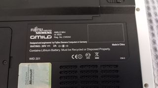 Notebook Fujitsu-Siemens Amilo Mini Ui3520 + θήκη μεταφοράς-thumb-6