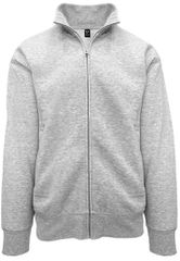 Deal - 00151 Unisex ζακέτα φούτερ χωρίς κουκούλα 300gsm - 50% Βαμβάκι - 50% Πολυέστερ GREY MELANGE