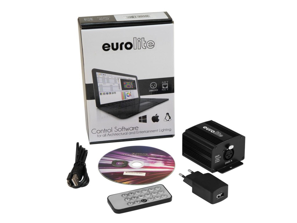EUROLITE LED PC-Control 512 Lighting control software with USB interface for professional shows - Eurolite