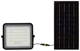 V-TAC Ηλιακός Προβολέας LED 10W 800lm IP65 με Χειριστήριο & αντικαταστάσιμη μπαταρία Μαύρο Σώμα Φυσικό Λευκό 7824
