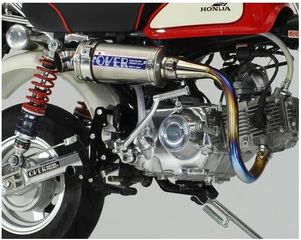 OVER RACING Hand Bent Titanium UP Exhaust System gia honda z50R z50j monkey Gorilla lifan bobo skyteam Jintong JC50Q  MODIFYING GARAGE "since1993" TAKEGAWAGR - 4miniracingparts,gr