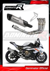 Dominator Ολόσωμη Εξάτμιση 4-2-1 HP6 Titanium/Carbon End BMW S 1000 RR 2019 - 2022 Με Σιγαστήρα