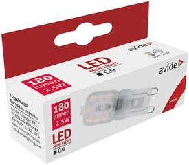 Avide LED 2.5W G9 Θερμό 3000K flat