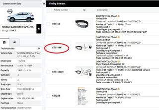 ΣΕΤ ΧΡΟΝΙΣΜΟΥ & ΑΝΤΛΙΑ ΝΕΡΟΥ CONTITECH NISSAN QASHQAI 1.5 DIESEL-thumb-2