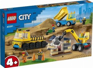 LEGO City Great Vehicles Construction Trucks and Wrecking Ball Crane #60391