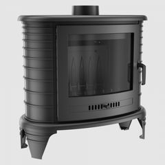 Kratki Koza K8 Μεταλλική Ξυλόσομπα 9kW Μαύρη