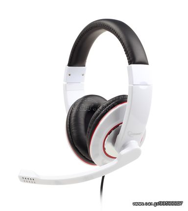 GEMBIRD STEREO HEADSET GLOSSY WHITE (MHS-001-GW)