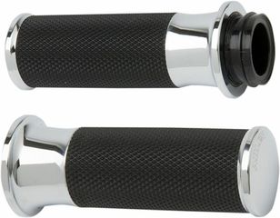 ---Κλειστά έως 21/8/2026--- Arlen Ness γκριπ για τιμόνι 25,4mm Smooth diamond knurled no flange no waffle throttle-by-wire Mediu