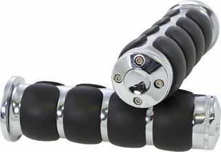 ---Κλειστά έως 21/8/2026--- KURYAKYN γκριπ για τιμόνι 22mm Iso universal Soft KUR6241 μαύρο χρώμιο