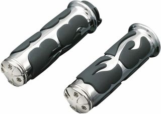 Κωδ.266039 KURYAKYN γκριπ κλειστά για τιμόνι 25,4mm μήκος:12,7cm Iso cable Soft KUR6260 μαύρο χρώμιο τηλ.215-215-8211