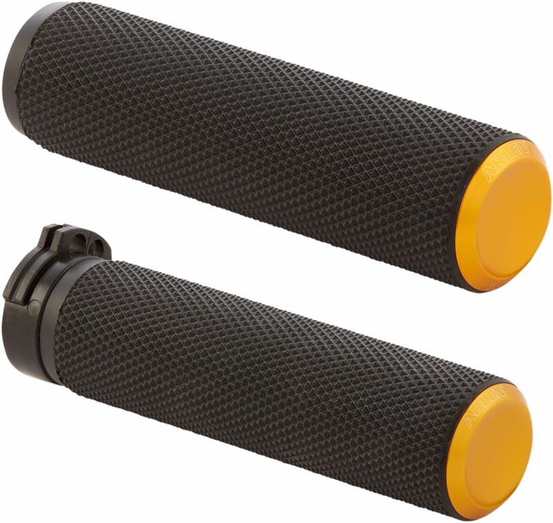 ---Κλειστά έως 21/8/2026--- Arlen Ness γκριπ για τιμόνι 25,4mm Knurled cable diamond knurled no flange no waffle Medium 07-337 μ