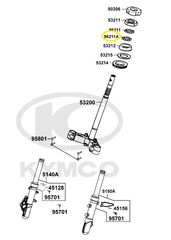 Μπίλια Ρουλεμάν Πηρουνιού 6.35mm Kymco Grand Dink.250 2001 - 2004 96211-08000