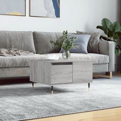 Τραπεζάκι Σαλονιού Γκρι Sonoma 55x55x36,5εκ. Επεξεργασμένο Ξύλο 830754