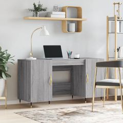 Γραφείο Γκρι Sonoma 140 x 50 x 75 εκ. από Επεξεργασμένο Ξύλο 829530
