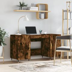 Γραφείο Καπνιστή Δρυς 140 x 50 x 75 εκ. από Επεξεργασμένο Ξύλο 829529