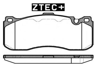 ZTEC+ Σετ τακάκια, δισκόφρενα BMW 1 (E81, E82, E87, E88) - 3 (E90, E91, E92, E93) - MINI Hatchback (R56)