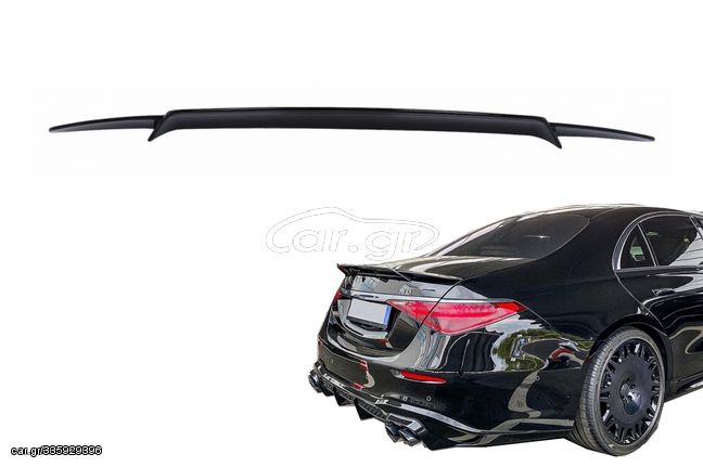 Trunk Spoiler suitable for Mercedes S-Class W223 Limousine (2020-up) Piano Black