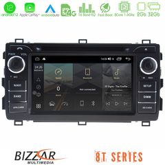 Bizzar OEM Toyota Auris 2013-2016 8core Android12 2+32GB Navigation Multimedia Deckless 7″ με Carplay/AndroidAuto (OEM Style)