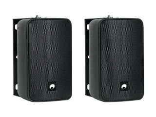 OMNITRONIC ODP-204 Installation weatherproof wall speakers 4" 40 WRMS 16 ohms black (pair) - OMNITRONIC