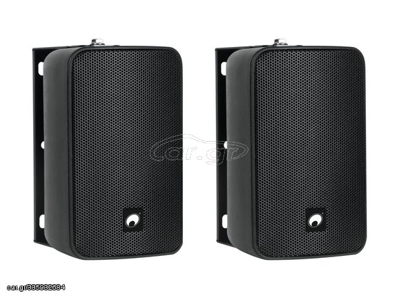 OMNITRONIC ODP-204 Installation weatherproof wall speakers 4" 40 WRMS 16 ohms black (pair) - OMNITRONIC