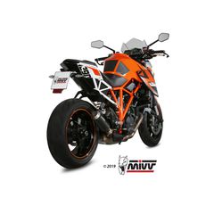 Τελικο Εξατμισης Mivv Mk3 Slip-On Ktm 1290 Super Duke R 14-19 S.s Black/S.steel | Mivv