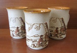 Τρείς vintage κούπες Ashdale Pottery