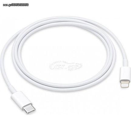 Apple Καλώδιο data / φόρτισης USB-C σε Lightning Λευκό 1m (MX0K2ZM/A)