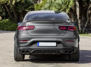 Σποιλερ Πίσω Προφυλακτηρα Mercedes GLC Coupe Facelift C253 (2020-up) GLC43 Design Night Package Black Muffler Tips -thumb-2