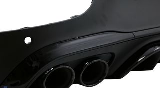 Σποιλερ Πίσω Προφυλακτηρα Mercedes GLC Coupe Facelift C253 (2020-up) GLC43 Design Night Package Black Muffler Tips -thumb-7
