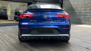 Σποιλερ Πίσω Προφυλακτηρα Mercedes GLC Coupe Facelift C253 (2020-) GLC43 Design with Exhaust Silver Muffler Tips-thumb-1