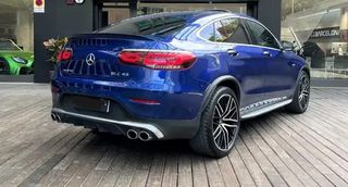 Σποιλερ Πίσω Προφυλακτηρα Mercedes GLC Coupe Facelift C253 (2020-) GLC43 Design with Exhaust Silver Muffler Tips-thumb-2