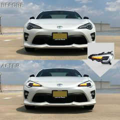 Φανάρια Εμπρός FULL LED Toyota 86 (2012-2019) Subaru BRZ (2012-2018) Scion FR-S (2013-2016) with Sequential Dynamic Turning Lights-thumb-2