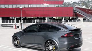 ΑΕΡΟΤΟΜΗ Add-on Spoiler Cap Wing Tesla Model X (2015-up) Real Carbon-thumb-3